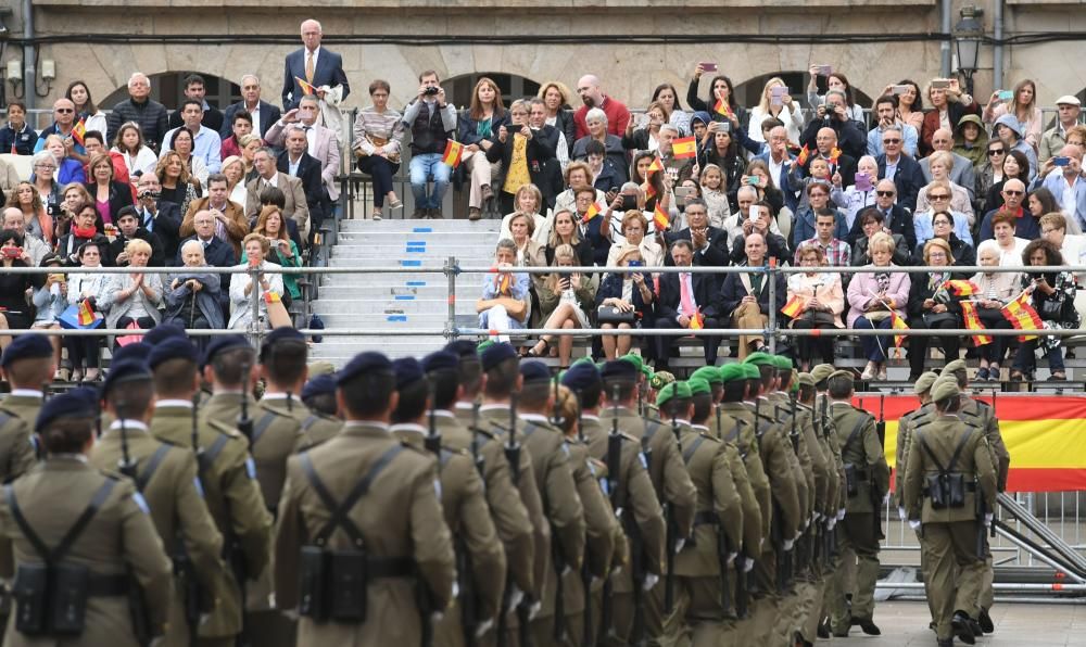 Ceremonia civil de jura de bandera en María Pita