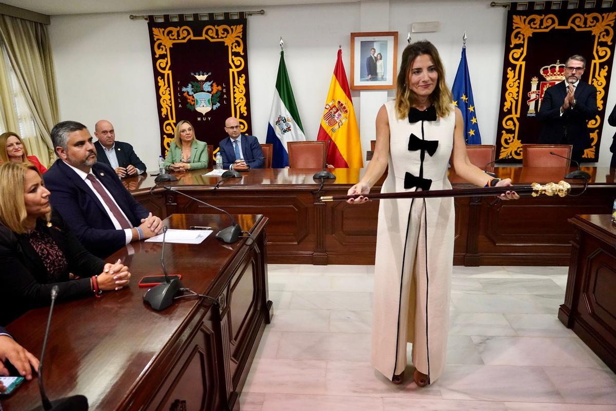 Ana Mata tras ser investida alcaldesa de Mijas.