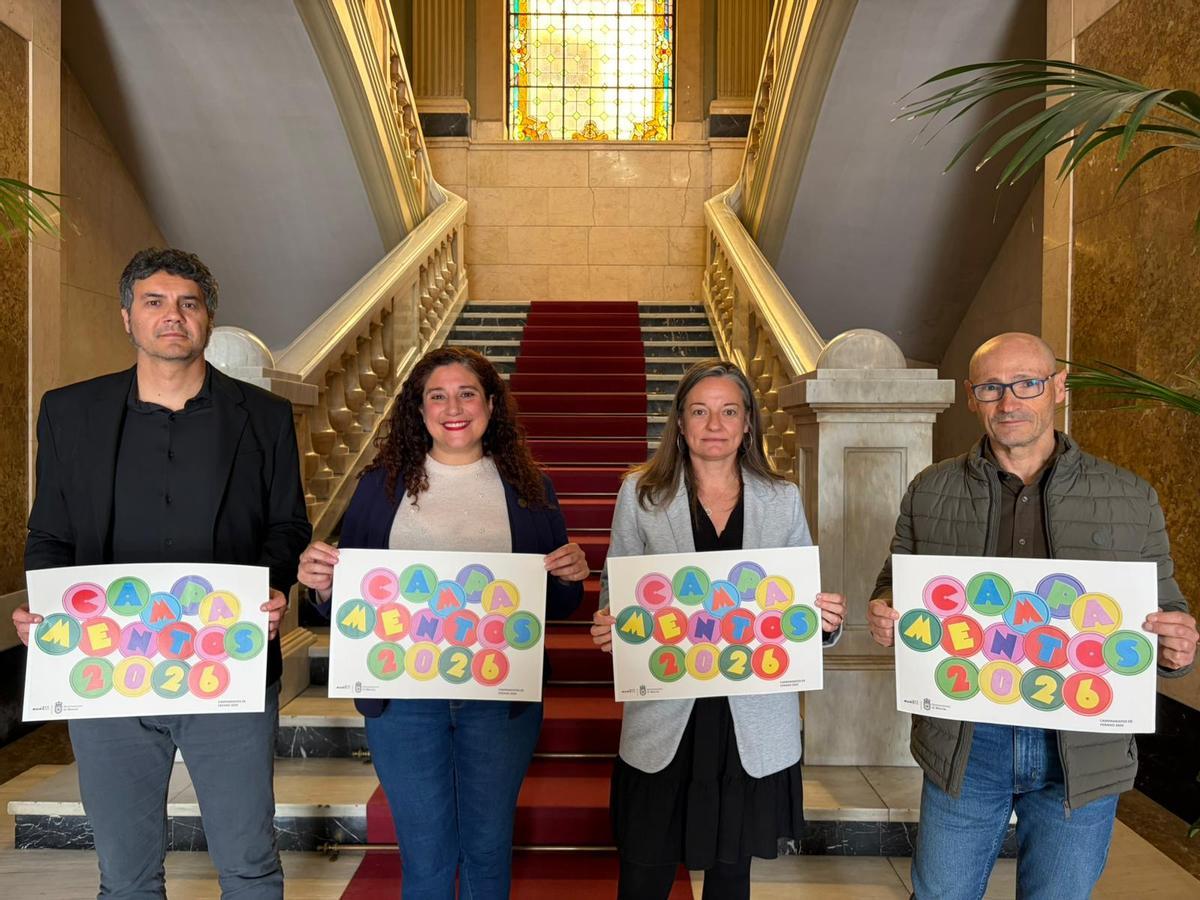 Presentación de los campamentos de verano este miércoles en el Ayuntamiento.