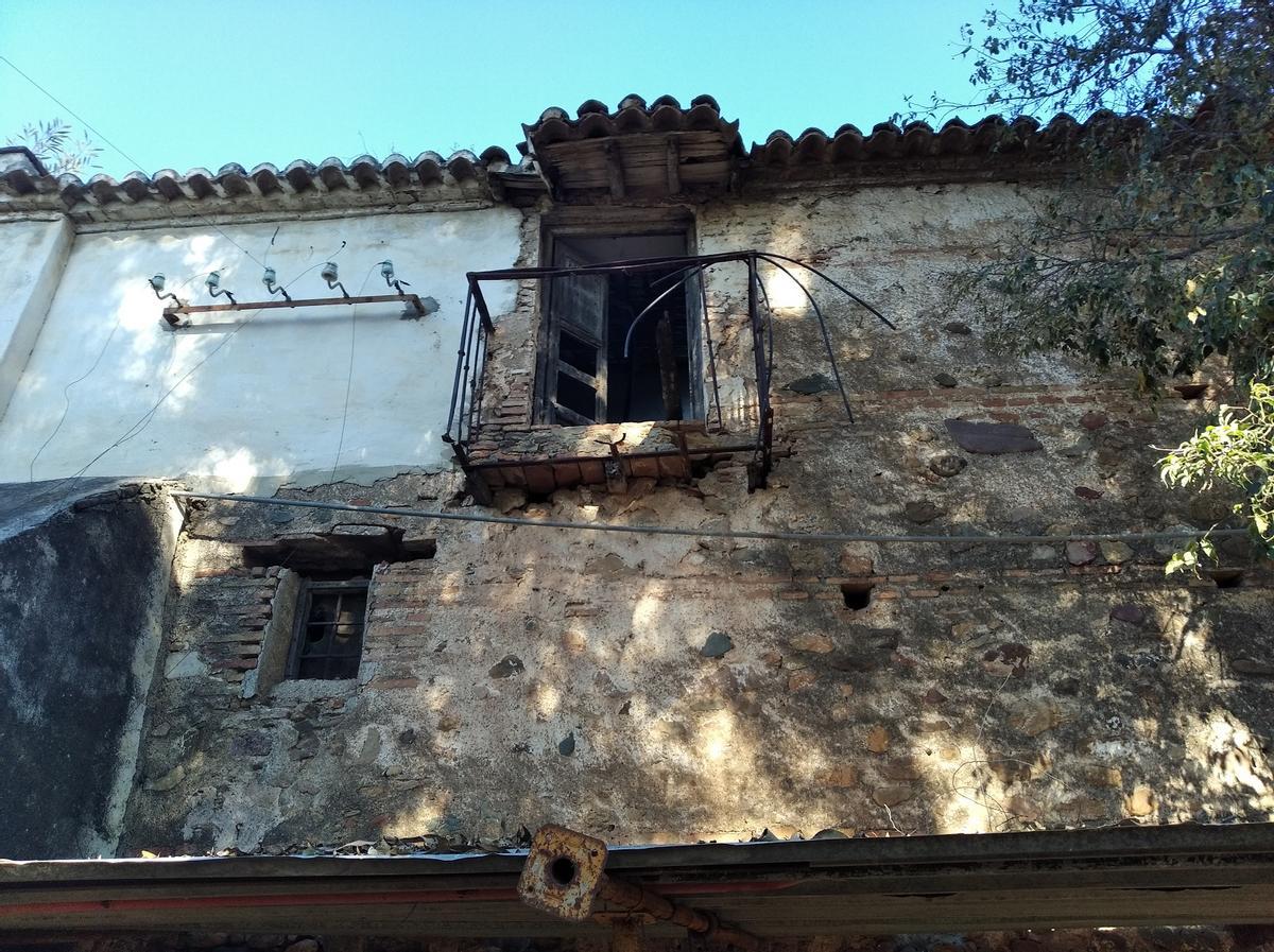 Un detalle del edificio protegido, esta misma semana.