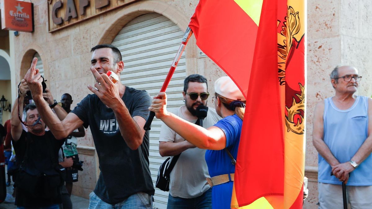 Fallida manifestación no autorizada convocada por grupos de ultraderecha en Torre Pacheco