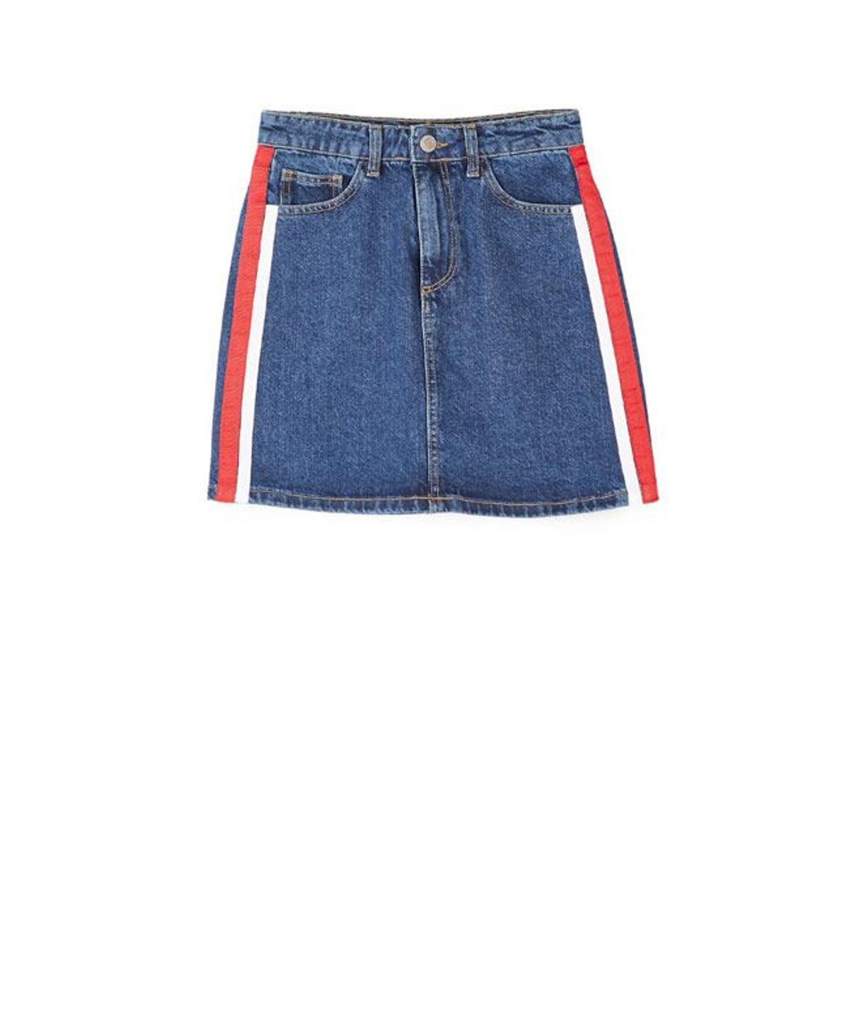 Minifalda denim