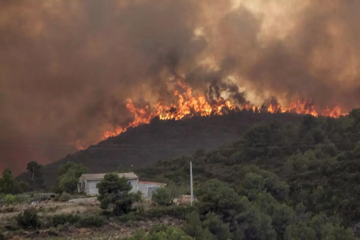 Incendio de Cortes de Pallás en 2012