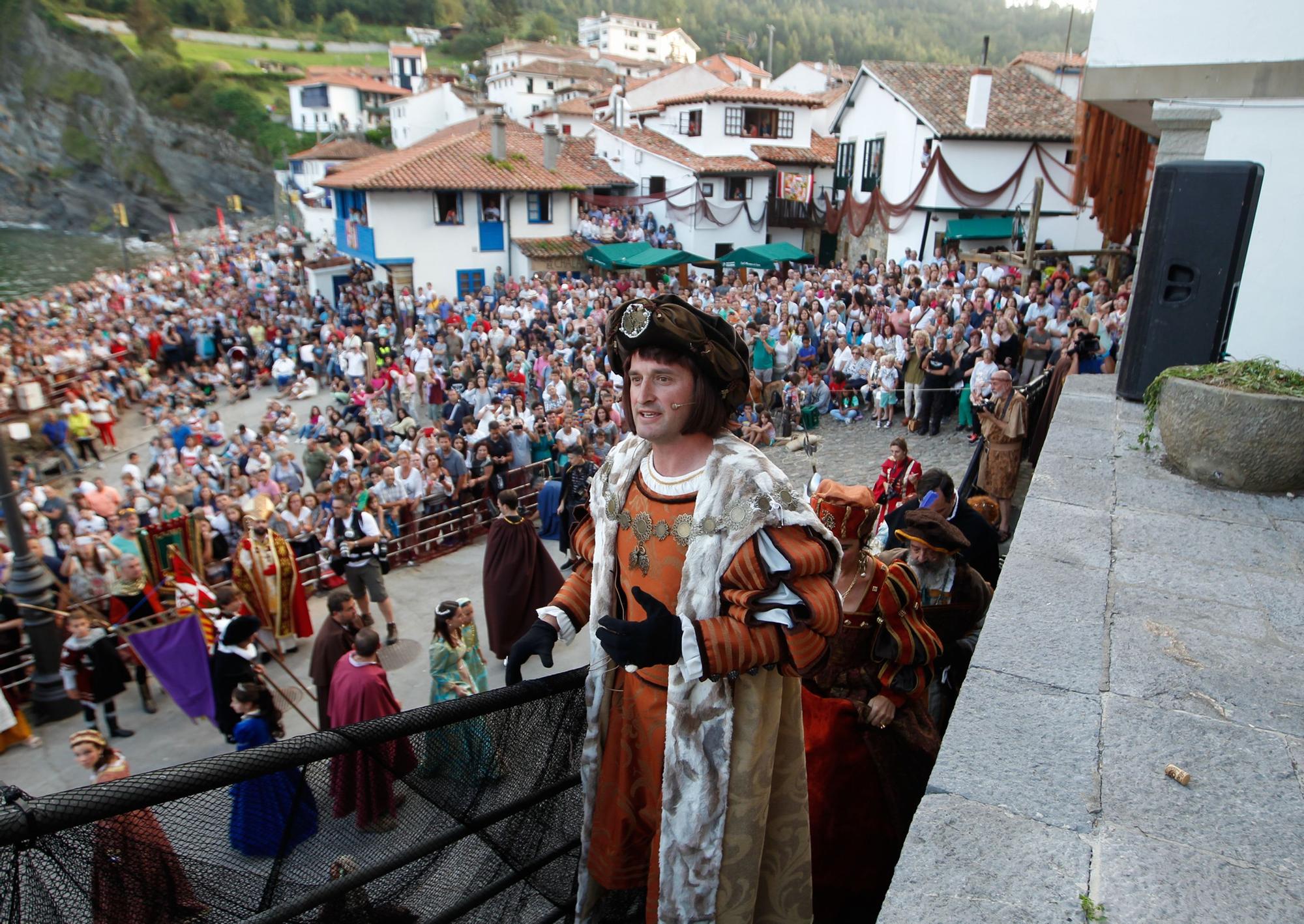 El desembarco de Carlos V en Tazones, así es la gran recreación histórica de Villaviciosa