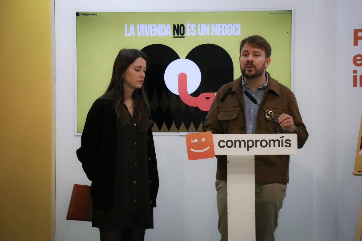 MJ Calabuig y Alberto Ibáñez presentan la campaña de vivienda de Compromís