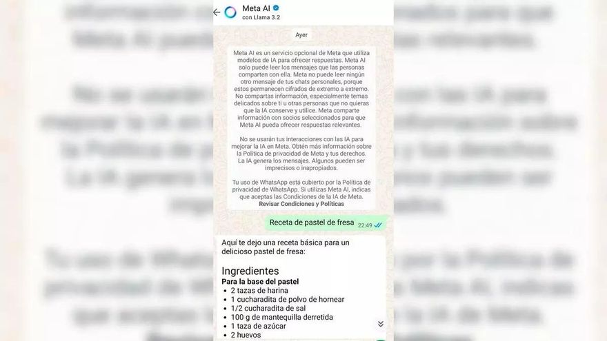 ¿Dónde está el círculo azul de Whastapp?