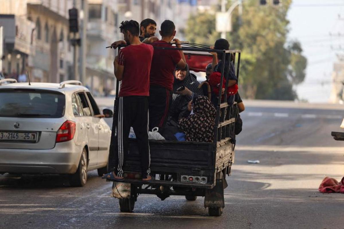 Éxodo palestino de Gaza