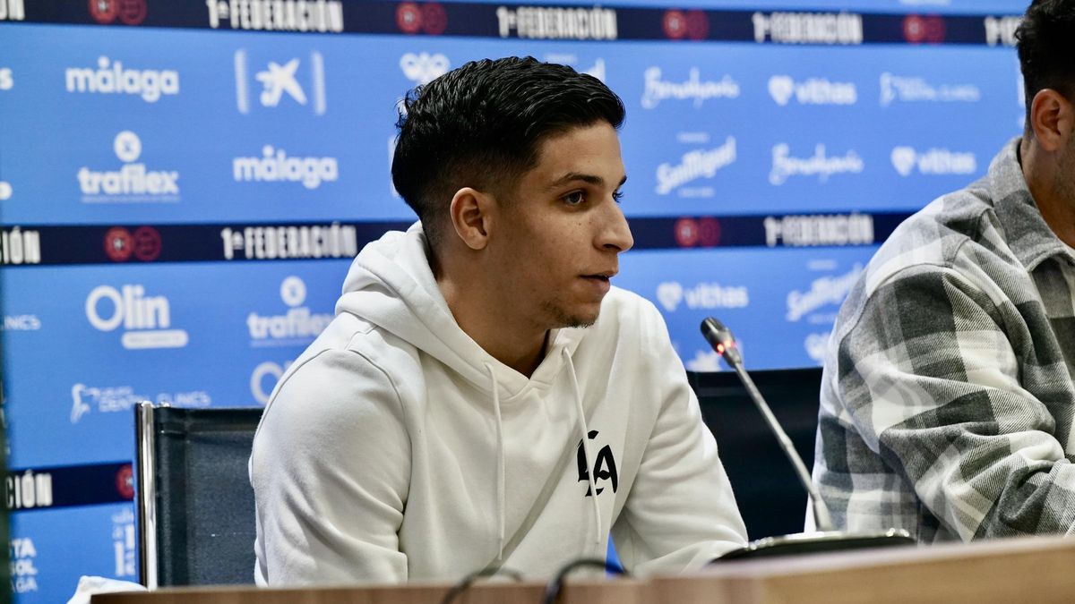 Haitam, en sala de prensa.