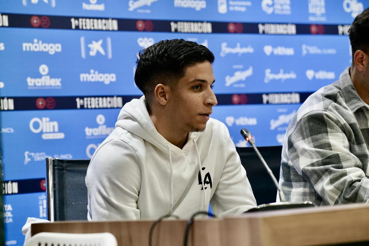 Presentación de Carlos López, Moussa, Murillo, Dani Lorenzo y Haitam, renovados con el Málaga CF