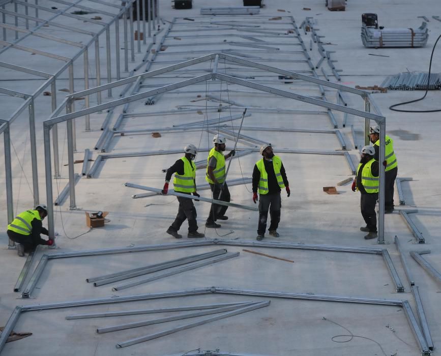 Así avanzan las obras del hospital de campaña