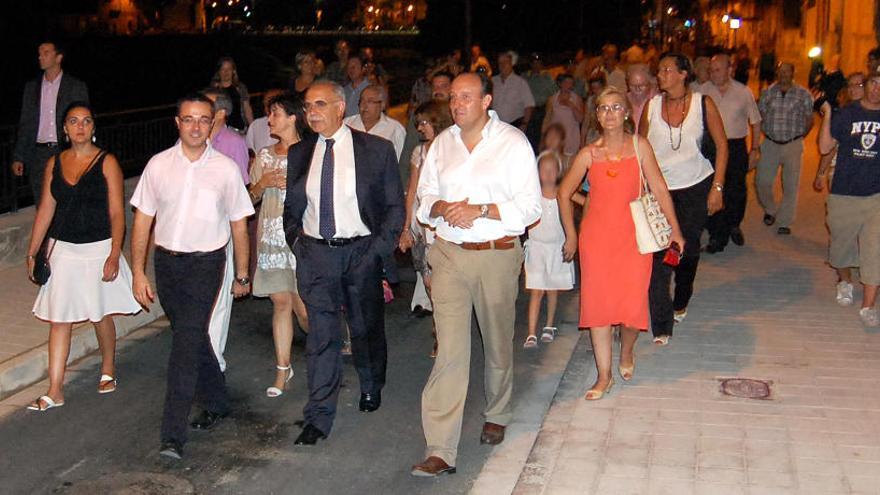 Inauguración de la obra de la calle Sant Jordi.