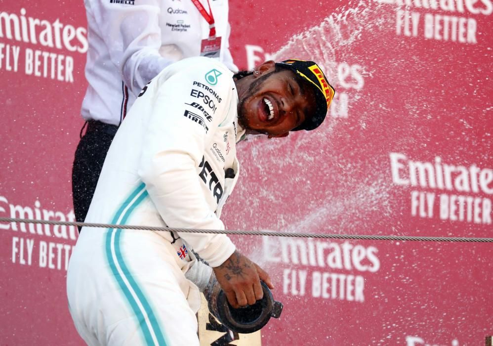 Las fotos de la victoria de Hamilton en Montmeló