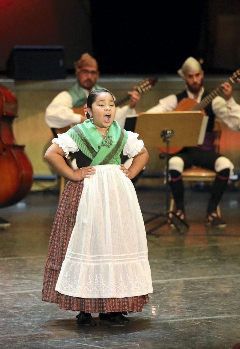 Certamen infantil de jota aragonesa en el Auditorio de Zaragoza