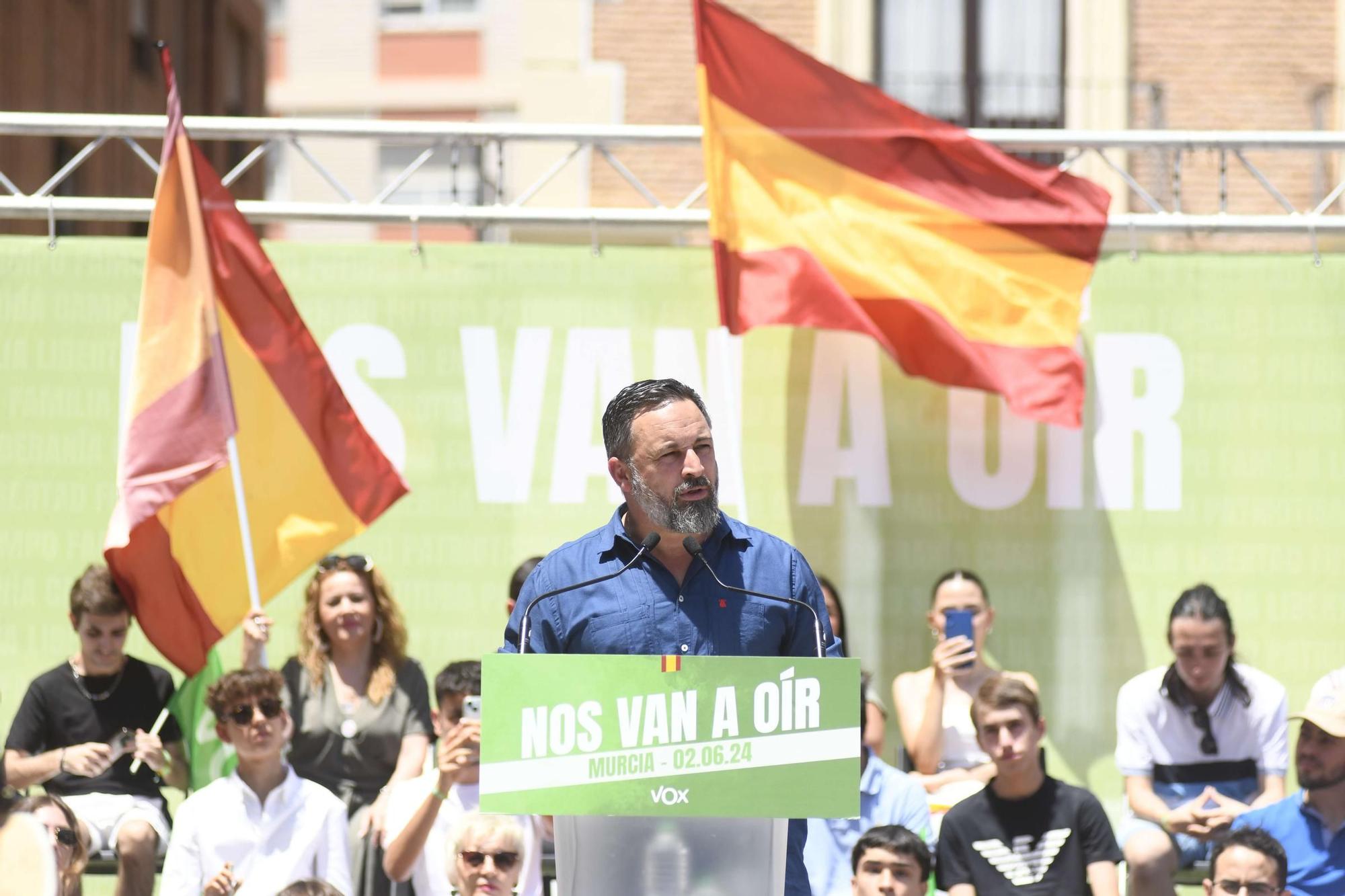 Acto de Santiago Abascal y Jorge Buxadé en Murcia