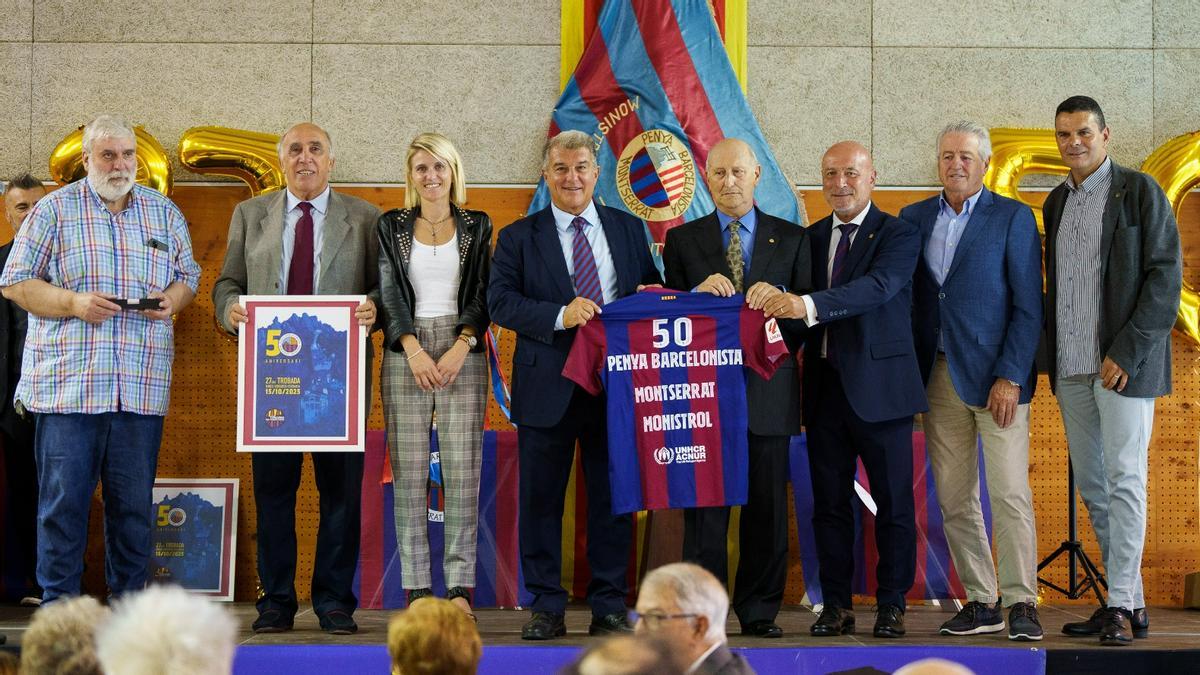 Laporta, en el 50 aniversario de la Peña Montserrat-Monistrol