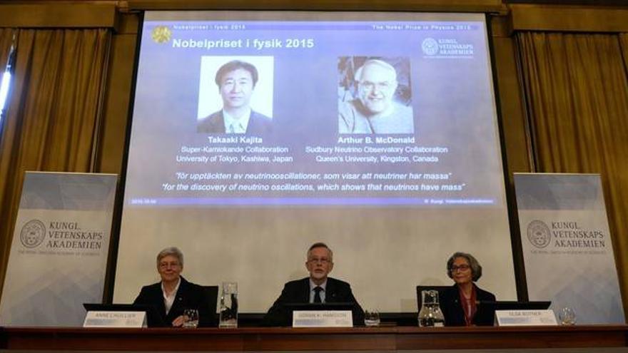 Premio Nobel de Física para Takashi Kajita y Arthur B. McDonald