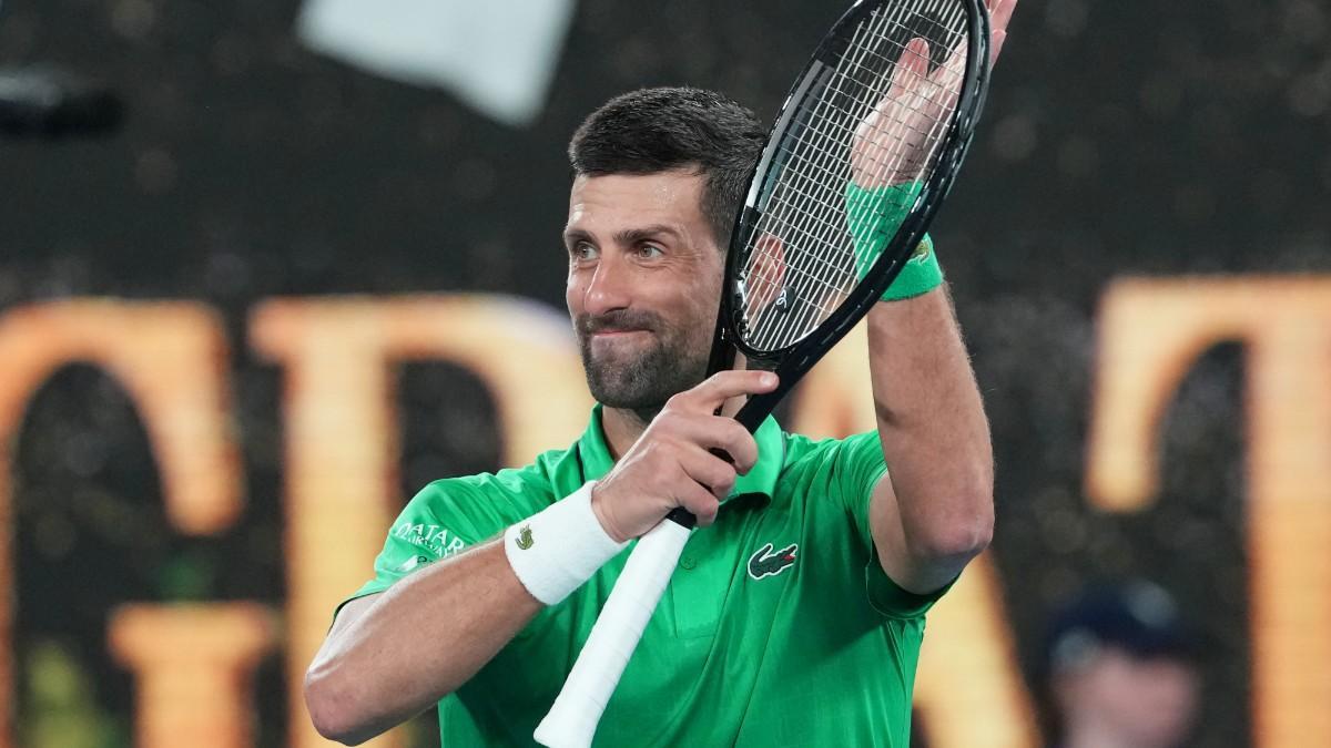 Novak Djokovic, durante el Open de Australia