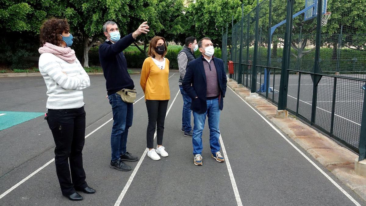 Bermúdez visita las canchas de Chimisay Alto tras las obras.