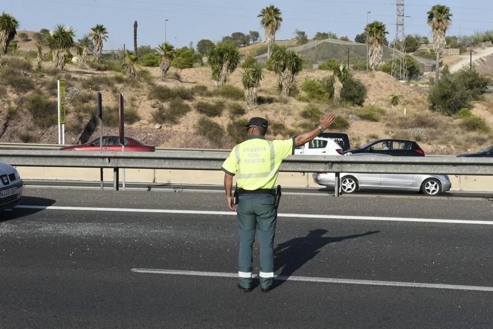 Cuatro heridos en un accidente en la A7