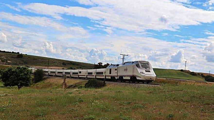 Uno de los trenes Alvia que realiza el trayecto entre Madrid, Zamora y Galicia.