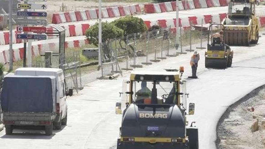 La obra de la tercera ronda en Lonzas. / eduardo vicente