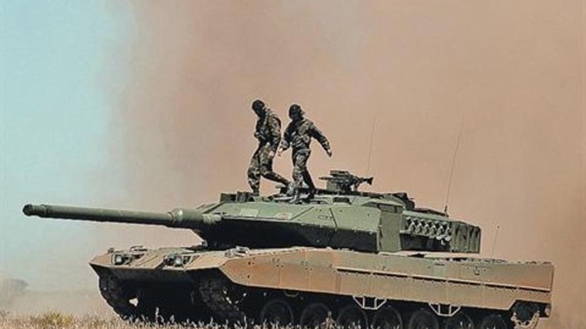 En catálogo 8 Tanque Leopard, de fabricación española, por el que se ha interesado Arabia Saudí.