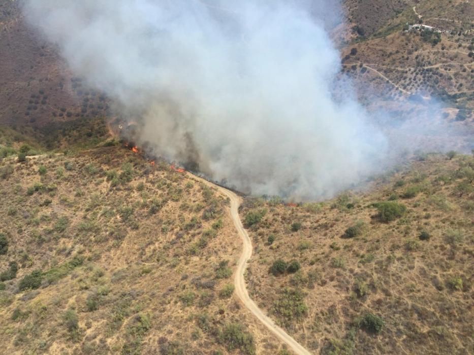 Incendio en los Montes de Málaga