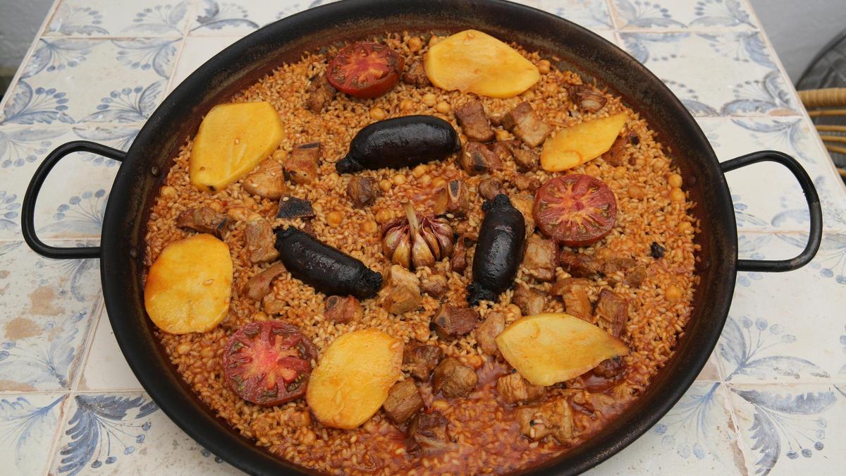 El arroz al horno en versión paella del restaurante La paella de Su.