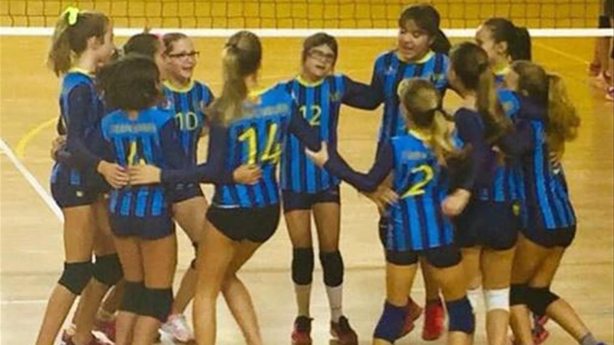 El grupo de voley del Esplugues