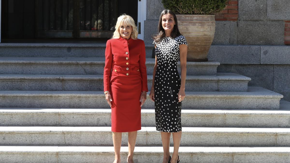 Encuentro entre Letizia y Jill Biden