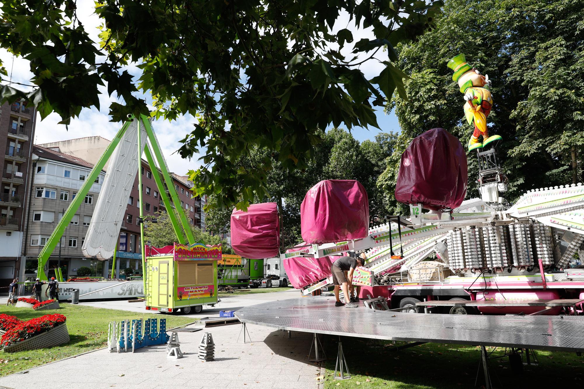 Atracciones feriales de San Agustín en Avilés