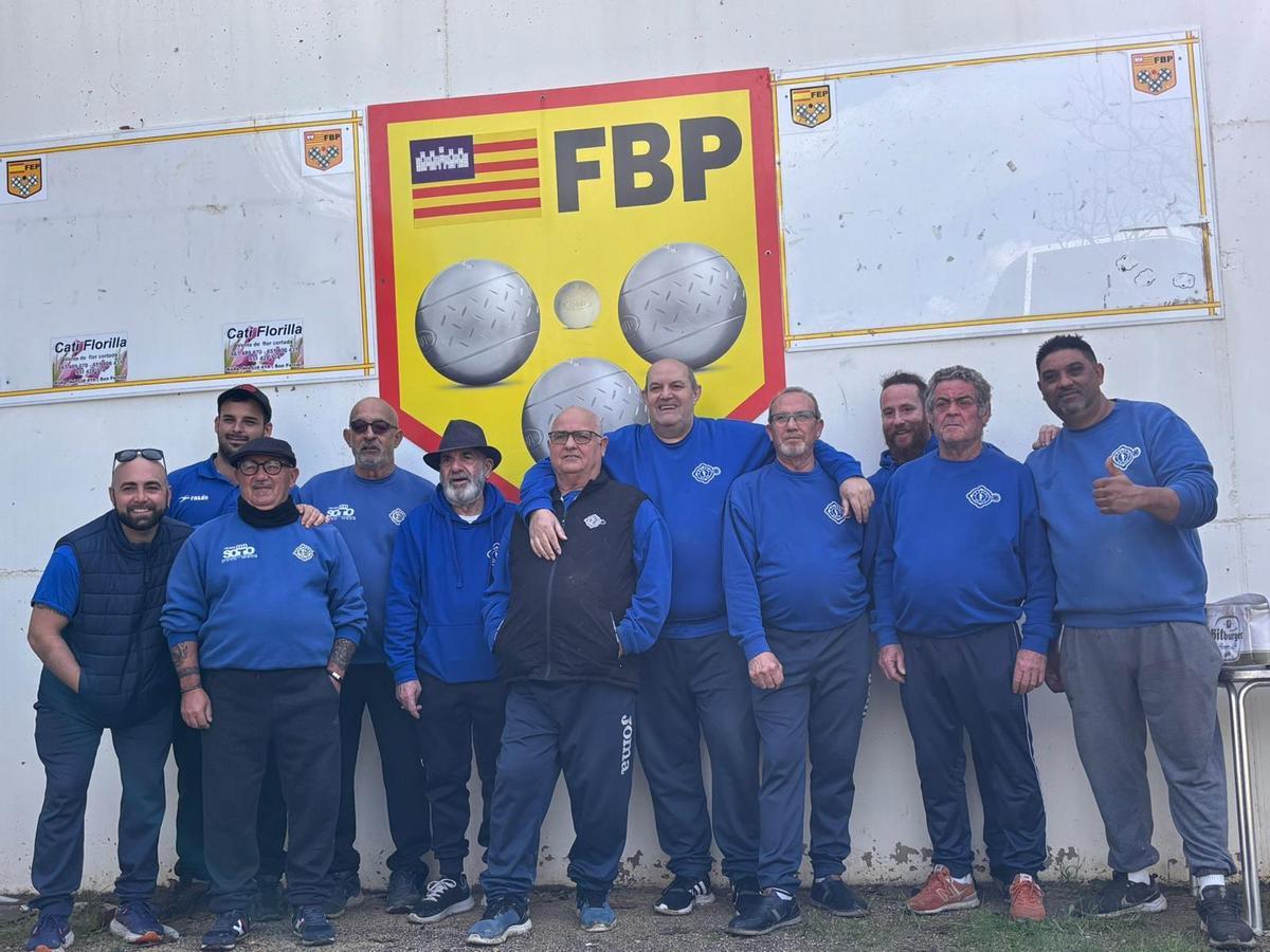 Formación del Palma Goce de Segunda masculina.