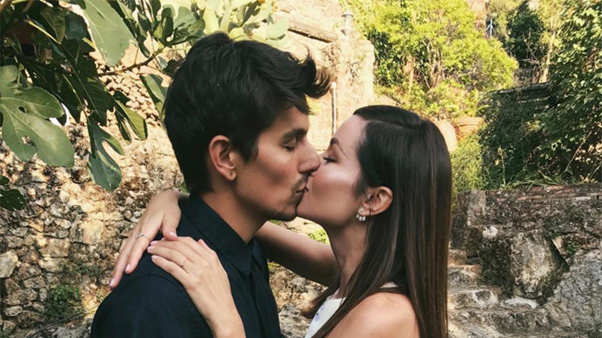 Dafne Fernández y Mario Chavarría horas antes de su boda