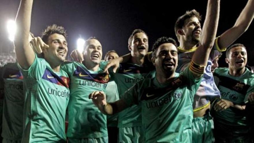 El Barça celebra la 'cena de los campeones'