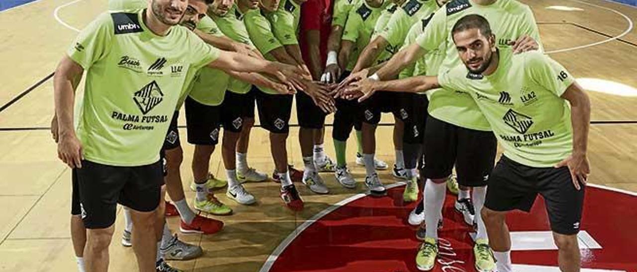 La plantilla del Palma Futsal confía en poder empatar la eliminatoria.