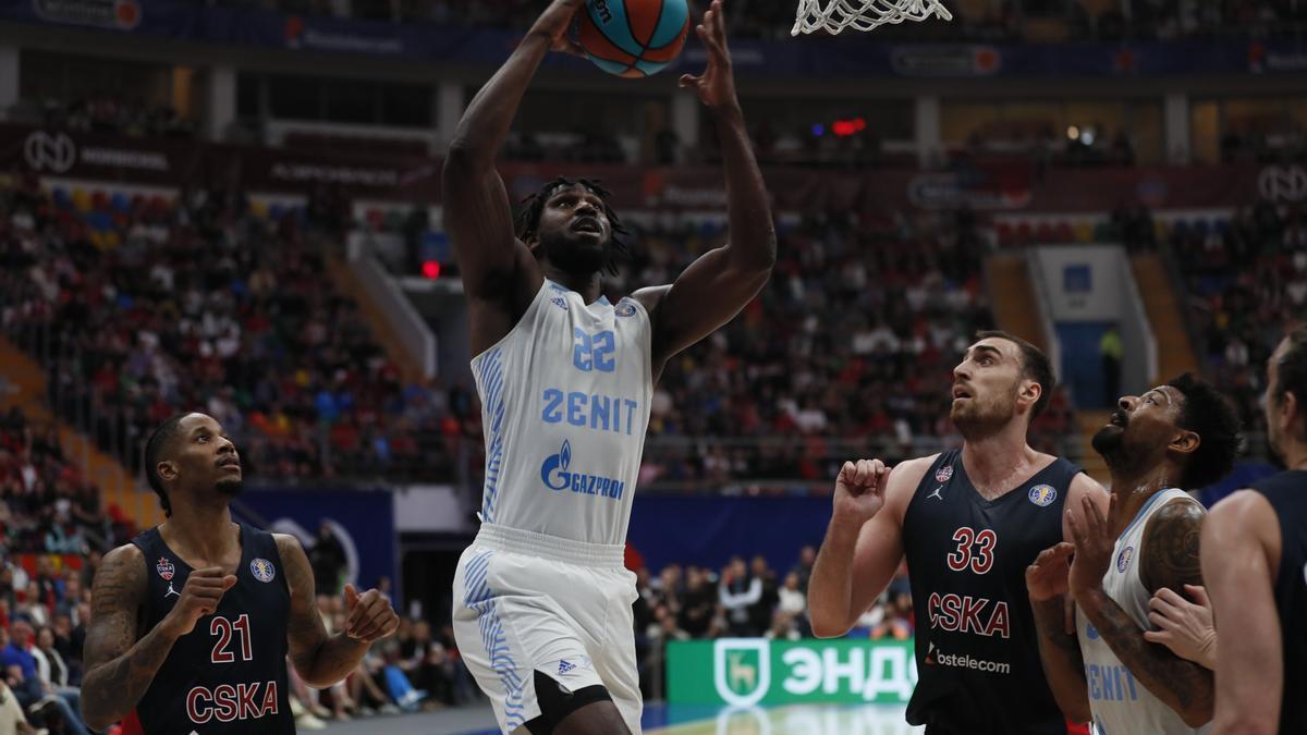 Alex Poythress, en un partido del Zenit esta temporada