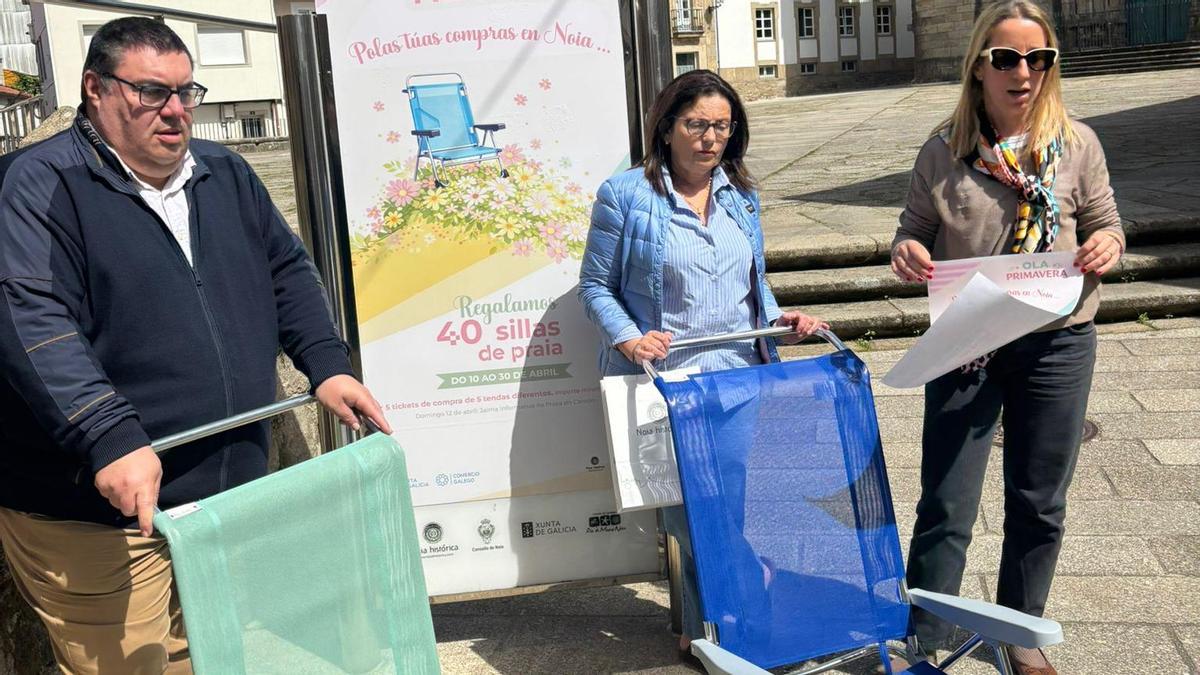 Noia Histórica entregará o domingo as corenta sillas de praia da campaña Ola Primavera.