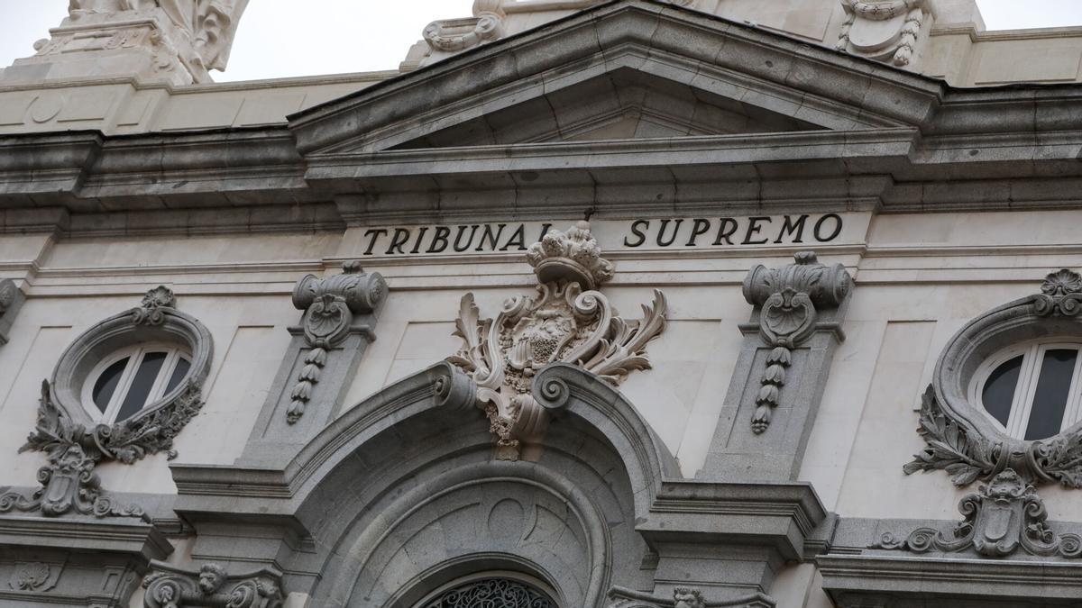 Fachada del Tribunal Supremo, en una imagen de archivo