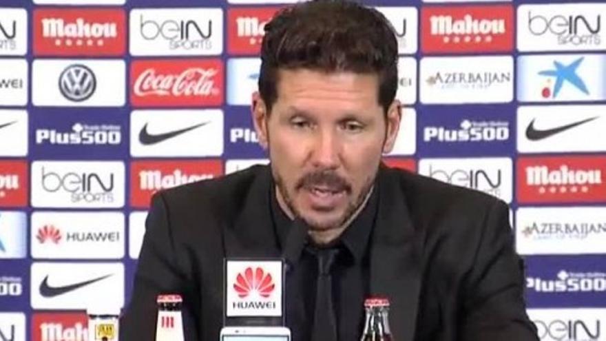 Simeone: “Es un punto importante, pero teníamos el partido para ganarlo”