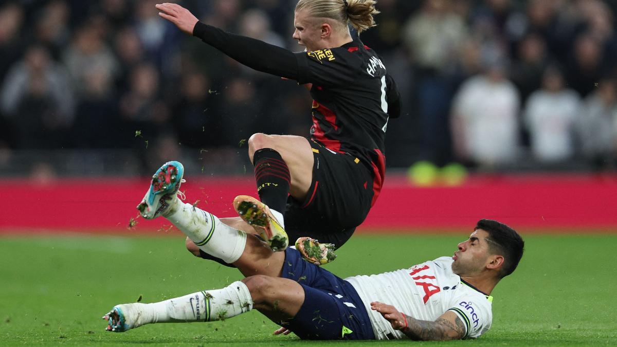 'El Cuti' Romero anuló a Haaland en la victoria del Tottenham ante el City (1-0)