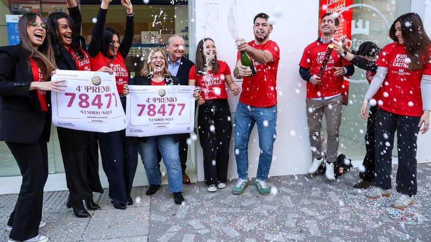 Así han celebrado el cuarto premio de la Lotería de Navidad en Alaquàs