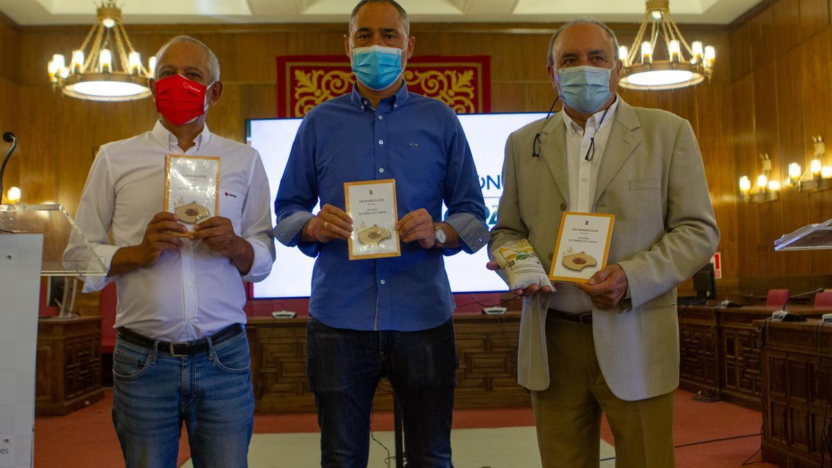 José Manuel Barrio Aliste,  Emilio Fernández y José Andrés García Moro en la presentación del libro.