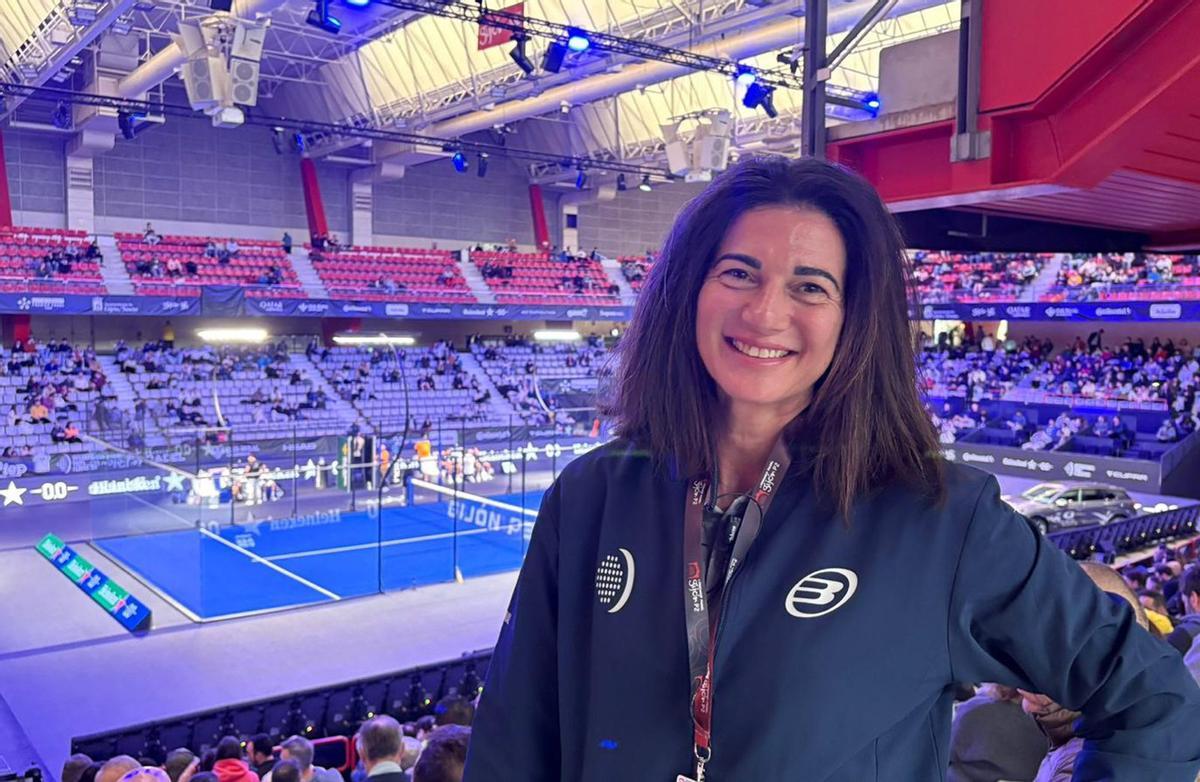 Vanesa González, en el Premier Pádel de Gijón.