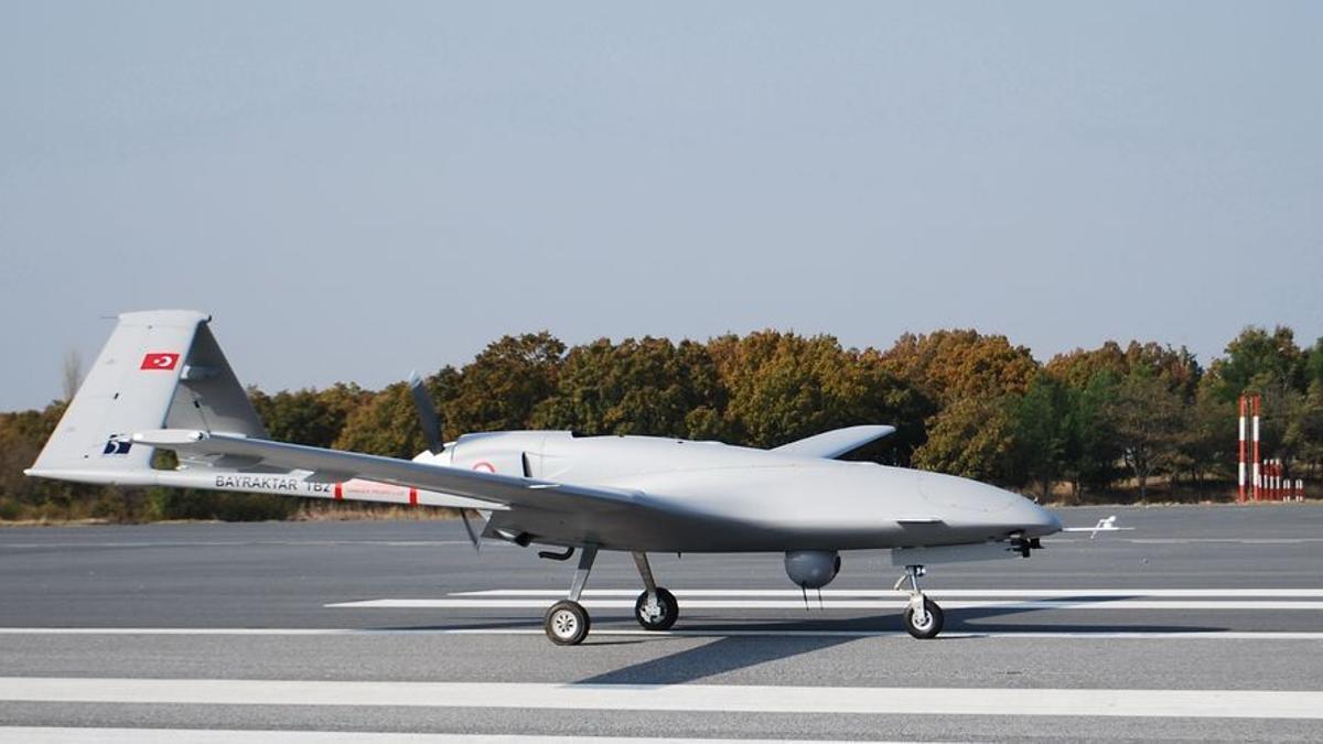 Dron Bayraktar T92, de fabricación turca.