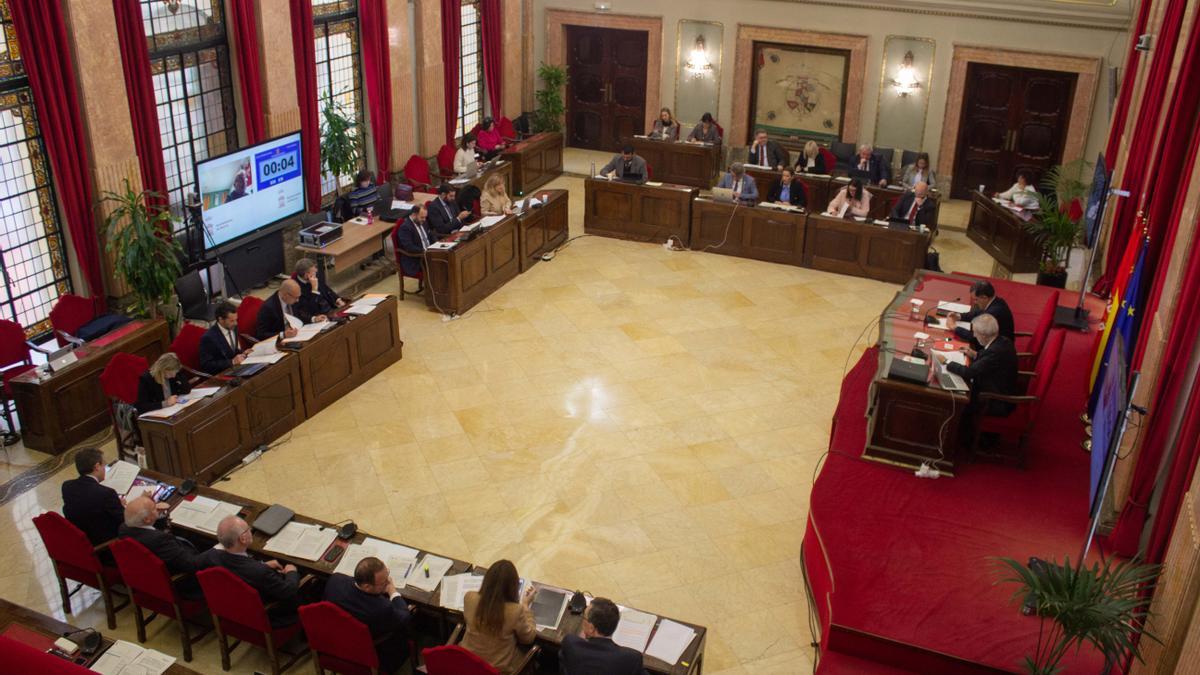 El pleno del Ayuntamiento de Murcia reunido este jueves.