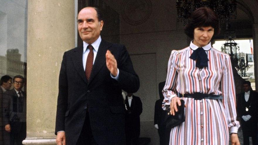 François Mitterrand y Anne Pingeot.