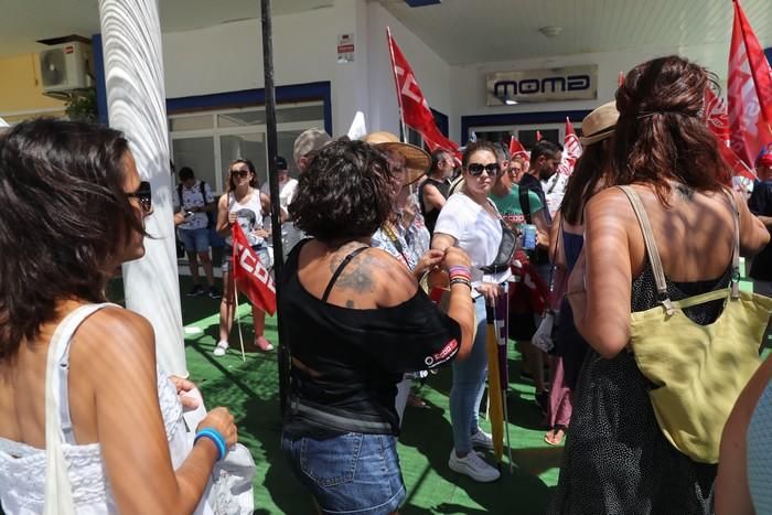 Protesta del sector de la hostelería en La Manga