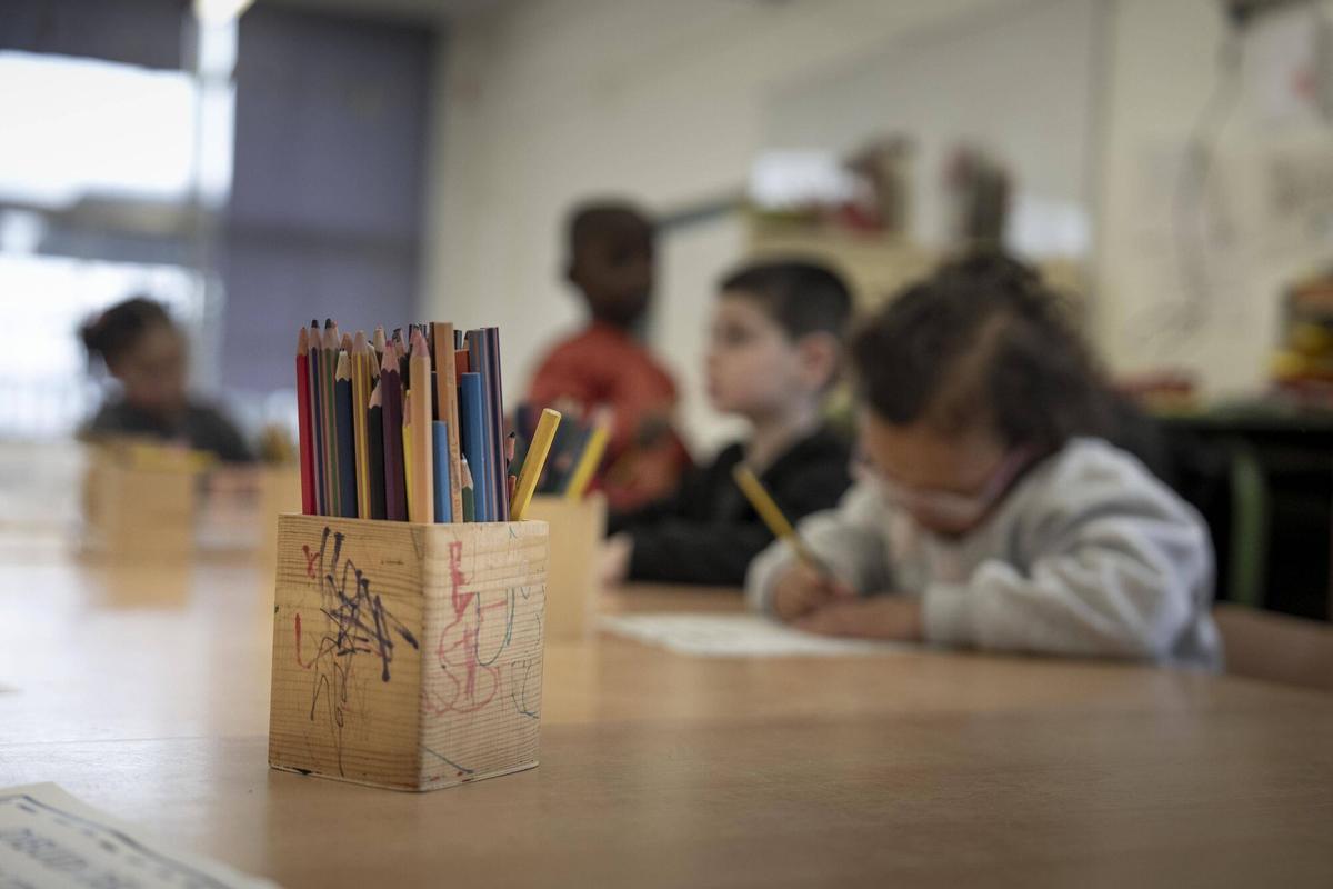 Niños en un colegio de Barcelona.