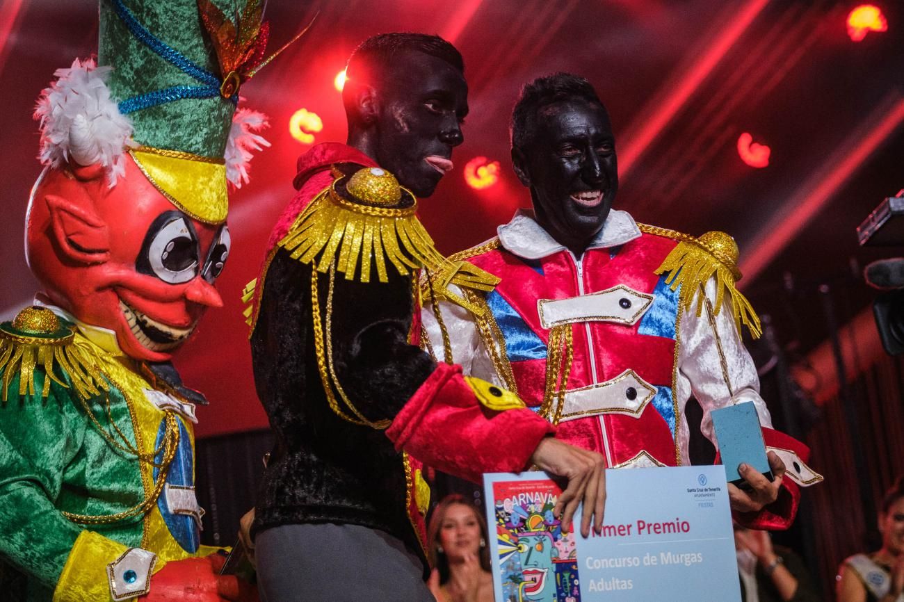 Ganadores del concurso de murgas del Carnaval de Santa Cruz de Tenerife 2022