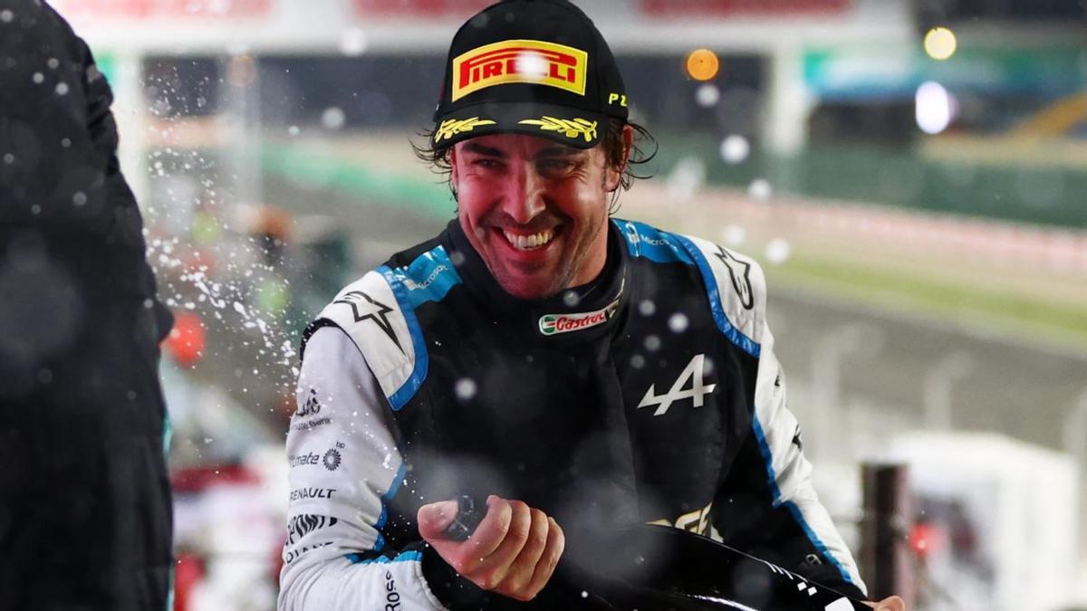 Fernando Alonso volvió a subirse al podio en 2021